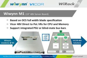 Wiwynn Demonstrates Today at the OCP U.S. Summit its 48V Server Platform Based on Next-Generation Intel Xeon Processor (Codename Skylake)