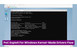 PoC Exploit Released For Windows Kernel-Mode Drivers Privilege Escalation Flaw