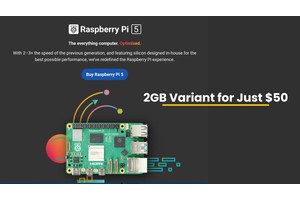 Raspberry Pi Foundation Launches 2GB Variant for Just $50
