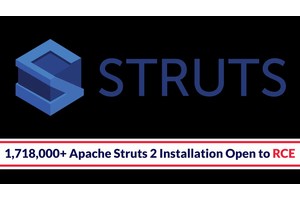 1,718,000+ Apache Struts 2 Installation Open to RCE Attacks