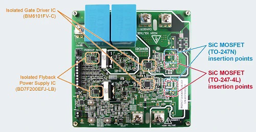 SiC MOSFET evaluation board 