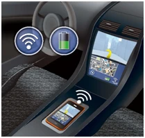 automotive wireless charging with NFC