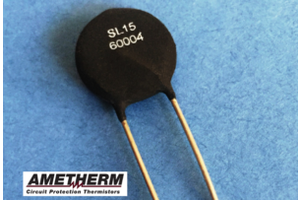 Ametherm UL-Approved Circuit Protection Thermistor With 15-mm Diameter Delivers 4.0 A and 50 J