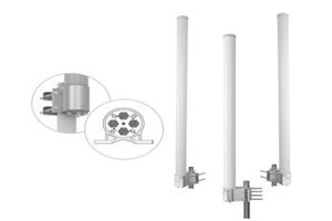 4-Port, Dual-Frequency Omni Antennas Operating in Frequencies from 2300-5850 MHz