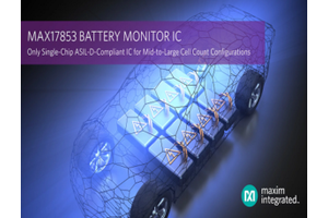 ASIL-D-compliant Battery Monitor IC for mid-to-large cell count configurations