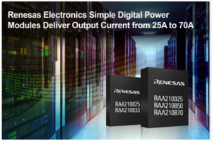 Renesas Electronics Unveils Family of Encapsulated Simple Digital Power Modules