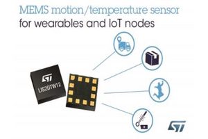 STMicroelectronics MEMS Chip Combines Accelerometer with Temperature Sensor on a Single Die