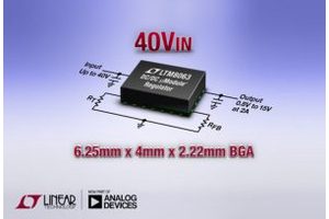 40VIN, 2A Silent Switcher µModule Regulator in 6.25mm x 4mm BGA Package