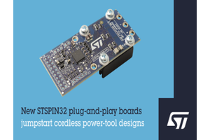 STMicroelectronics Plug-&-Play Prototype Boards for 3-Phase Brushless Motors