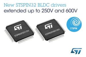 STMicroelectronics STSPIN32 BLDC Drivers for High-Voltage Applications