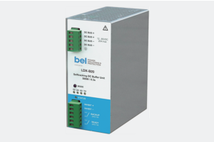 Microprocessor-controlled  LDX-B20 DIN Rail Mounted Buffer Module by Bel Power Solutions