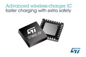 Advanced Wireless-Charging Chip for  Faster Charging of Smartphones and Tablets by STMicroelectronics