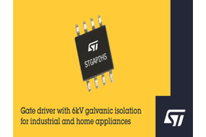 STMicroelectronics’s Gate Driver with 6kV Galvanic Isolation in SO-8W package
