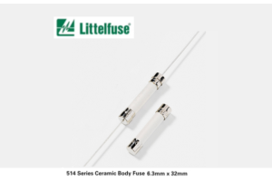 Littelfuse 500VAC-Rated Ceramic-Body Fuses Are Optimized for AC Power Line Protection