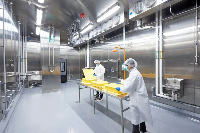 Once the food is legal for sale, the FDA will regulate the collection of animal cells, while the Agriculture Department will oversee packaging and processing of the final meat products. Credit: Upside Foods