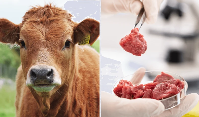 vegnews labgrownmeatcow