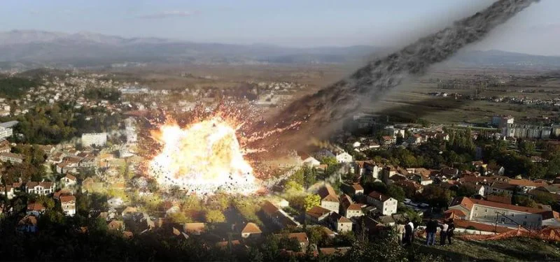 Researchers estimate the probability of a extinction collision at just 0.000001%. But that doesn't mean we shouldn't prepare for a catastrophic food supply collapse. Credit: zhika811 via DeviantArt