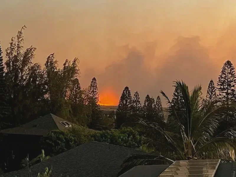 august fire above kihei