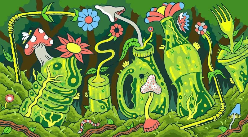 Synthetic biology can use microbes to break down plastics and recycle carbon. Credit: Matt Panuska