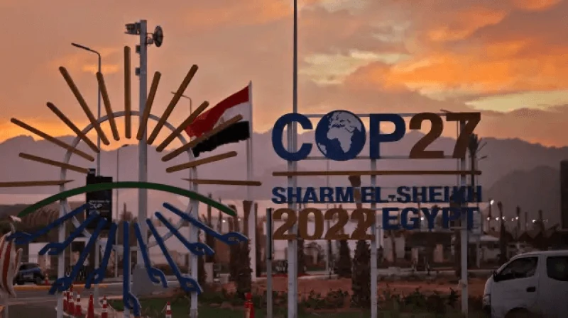 Delegates convened in the Red Sea resort town of Sharm el-Sheikh to discuss the climate emergency. Credit: Ahmad Gharabli via AFP and Getty