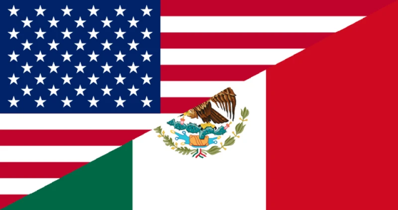 mexican american flag mexican american flag