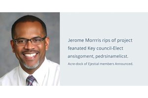 Jerome Morris Elected AERA President-Elect; Key Council Members Announced