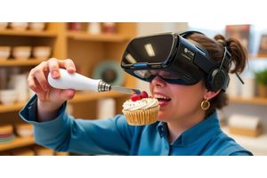 Revolutionary Device Enables Virtual Reality Cake Tasting Experience