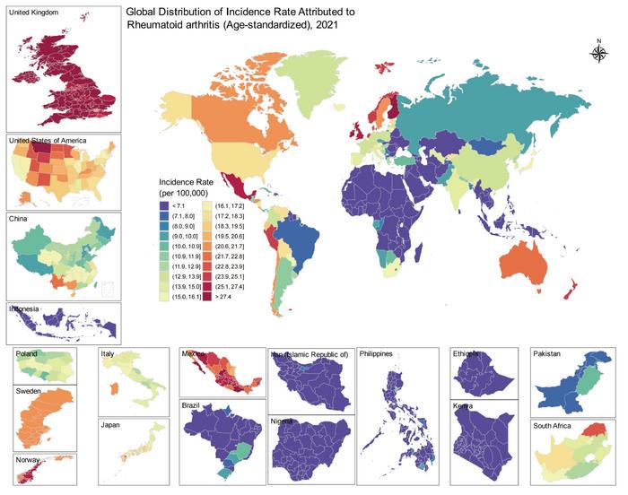 AI-Powered Study Shows Surge in Global Rheumatoid Arthritis Since 1980, Revealing Local Hotspots