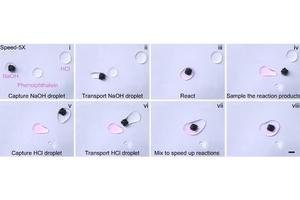 Magnetic Microrobot Enables Mechanical Mixing of Microscopic Materials