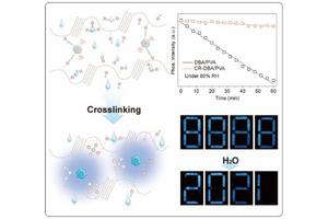 Phosphorescent Films with Enhanced Humidity Resistance Developed via Crosslinking Reaction