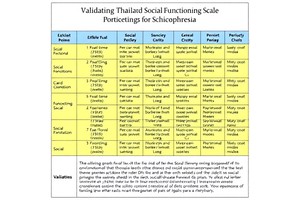 Validating Thai Social Functioning Scale for Schizophrenia