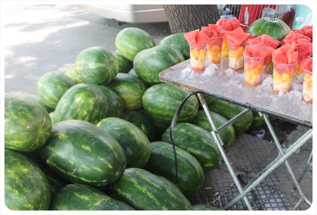 santiago de chile fresh water melon