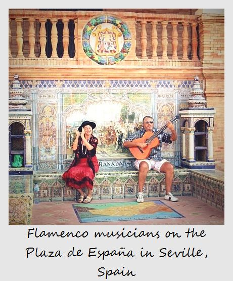 polaroid of the week spain seville flamenco musicians