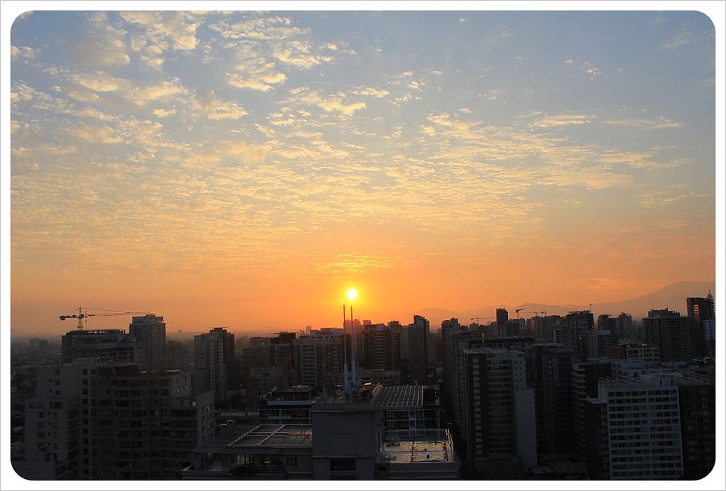 santiago sunset