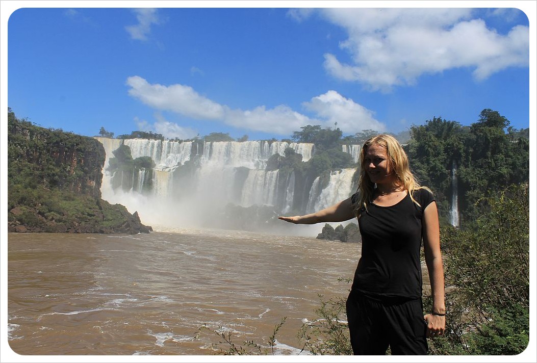 iguazu falls dani with falls