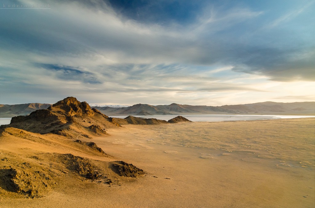 Sunset at Tolbo Nuur, Mongolia