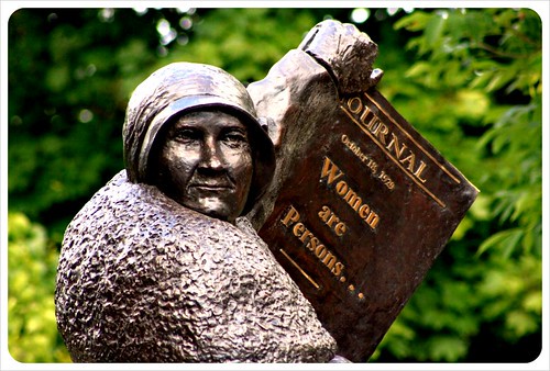 Women are persons statue