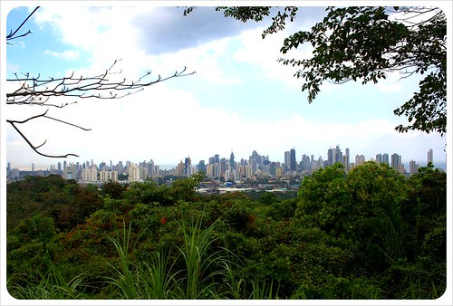 Panama city skyline from Parque Metropolitano Panama City Panama city skyline from Parque Metropolitano Panama City