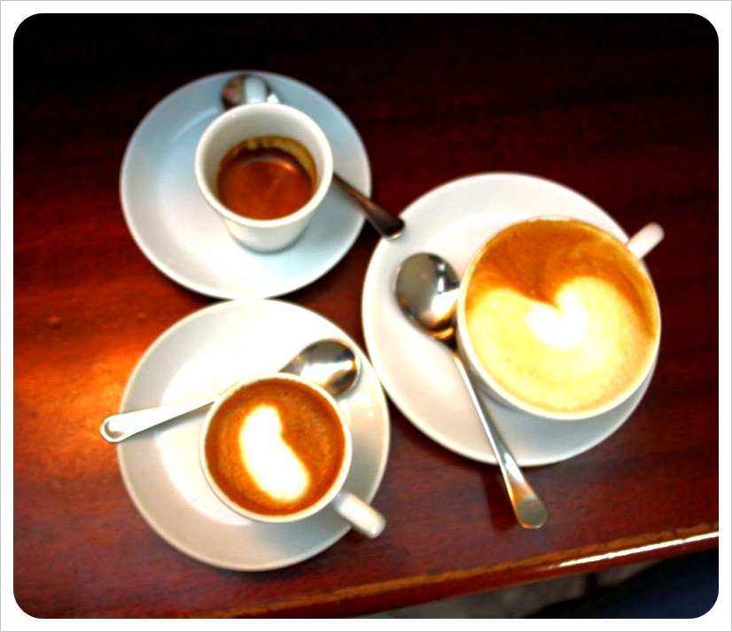 coffee drinks Italy first impressions