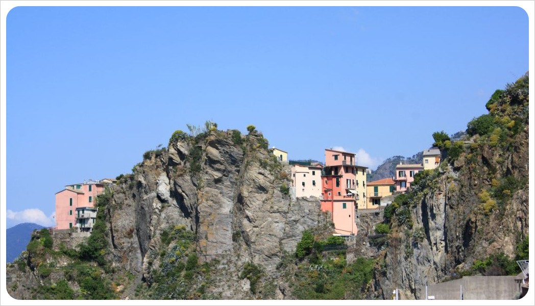 Manarola houses & rocks
