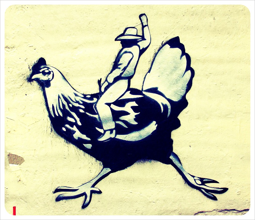 valencia street art chicken