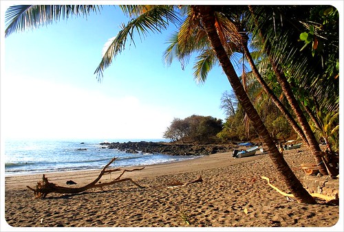 Montezuma beach in the morning