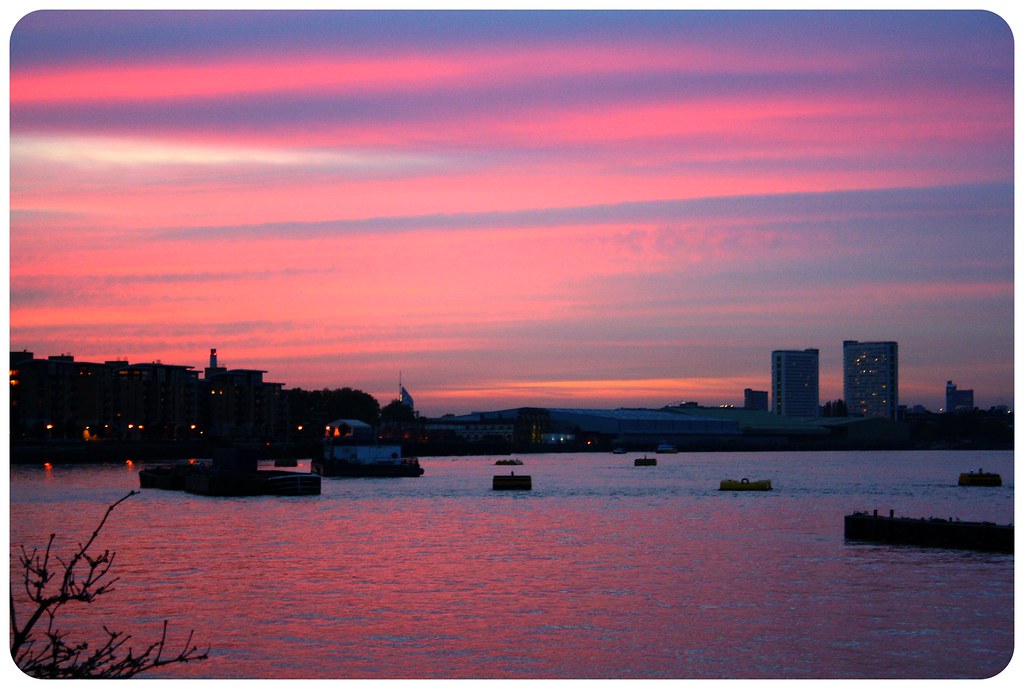 london greenwich sunset
