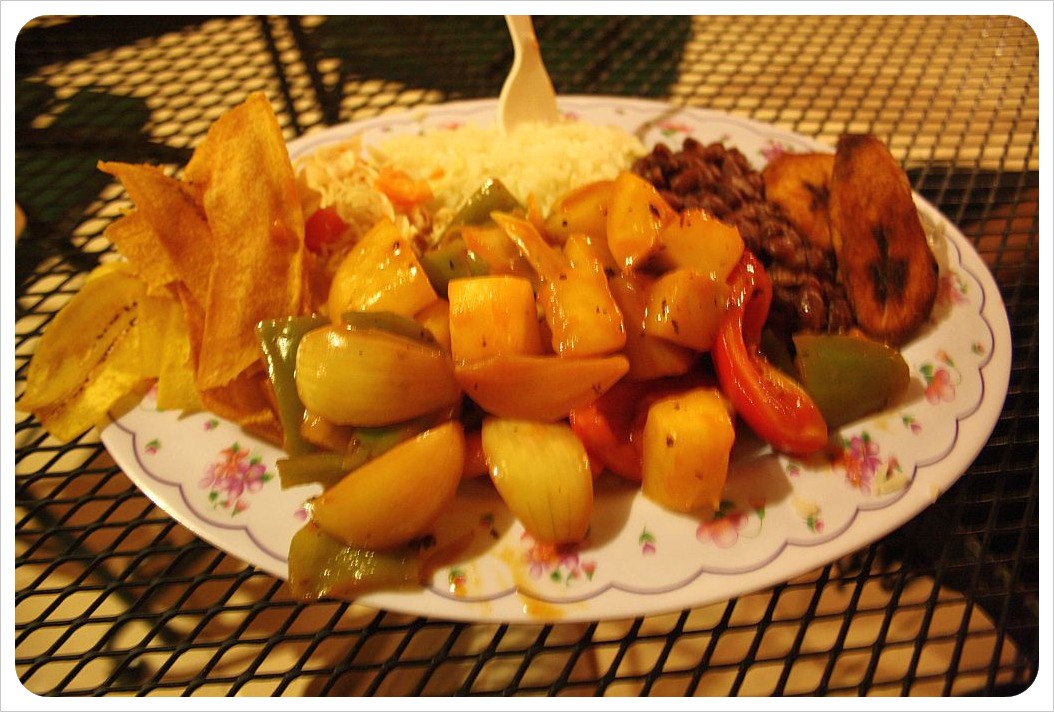 veggie plate Nicaragua
