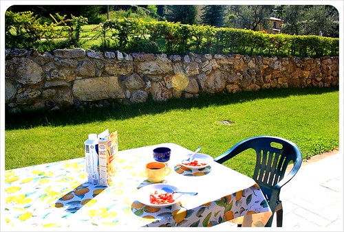 Belmonte vacanze breakfast on terrace