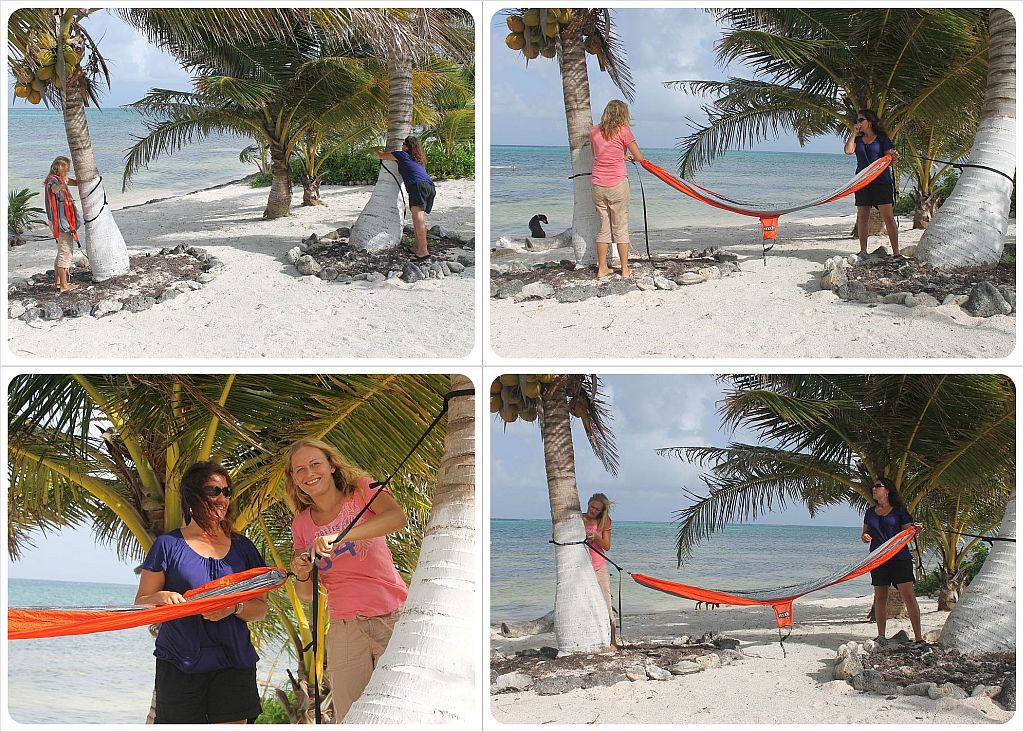 globetrottergirls setting up the eno doublenest hammock