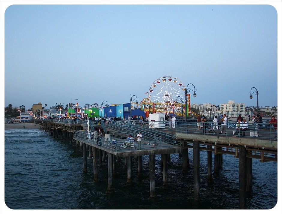 Santa Monica Pier LA on a shoestring