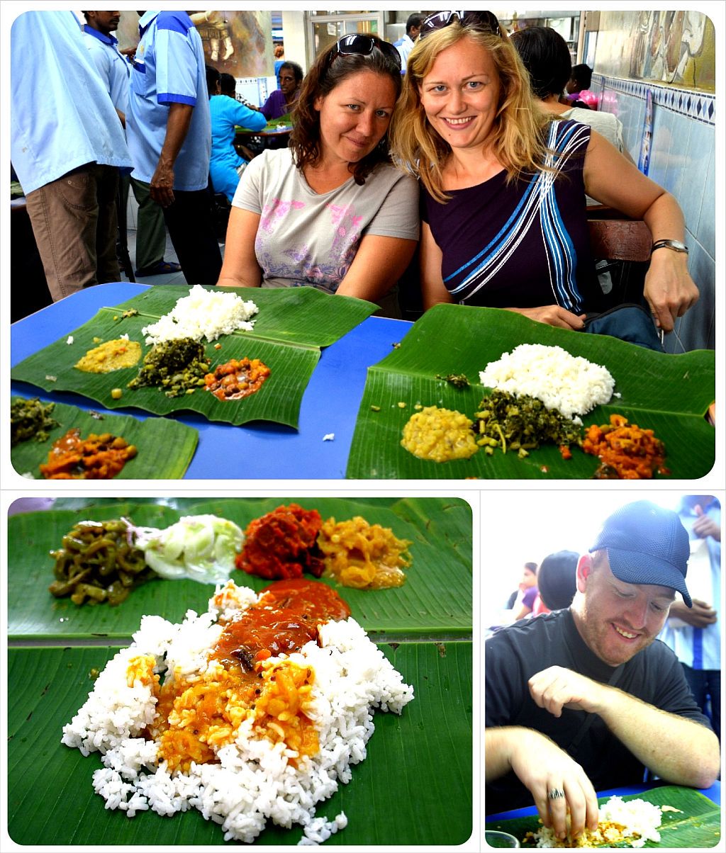 banana leaf rice in kuala lumpur malaysia