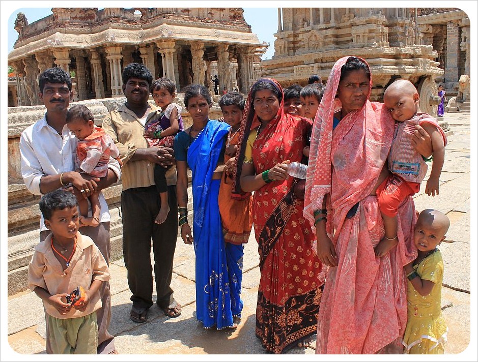 indian family in hampi