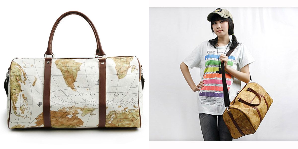 World Map Duffel Bag